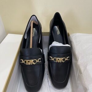 Michael Kors Black Flats with Gold Accent